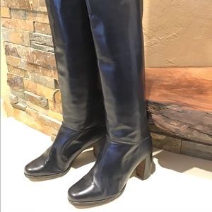 Celine Navy Blue dress boot